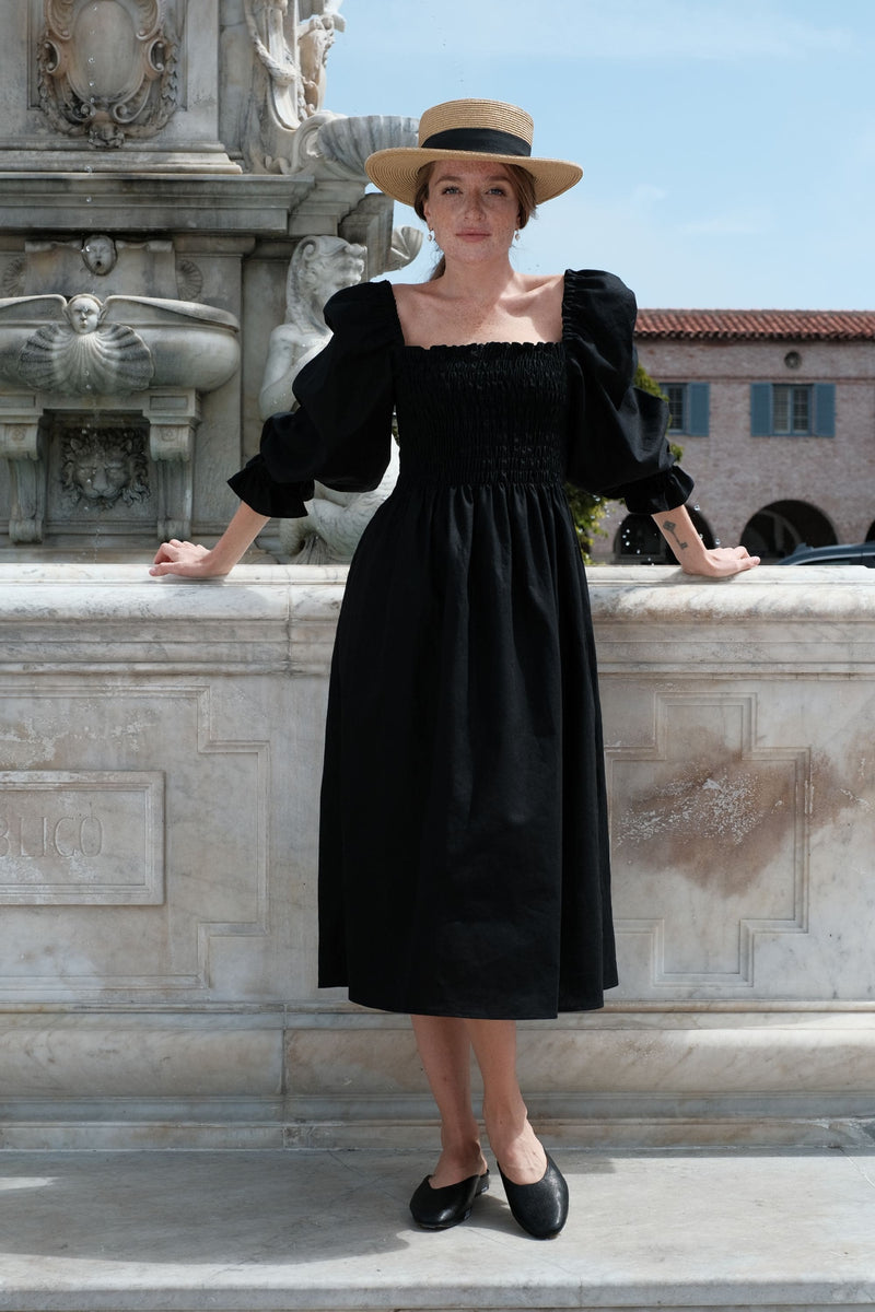 Linen Knit Side Slit Tank Dress — NAHARA HEALING ARTS