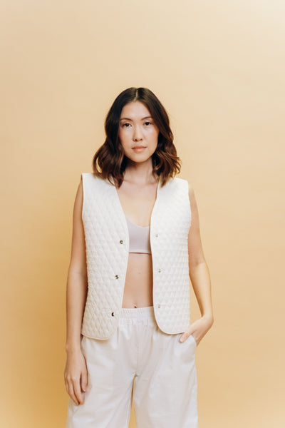 AYLA Quilted Cotton Vest