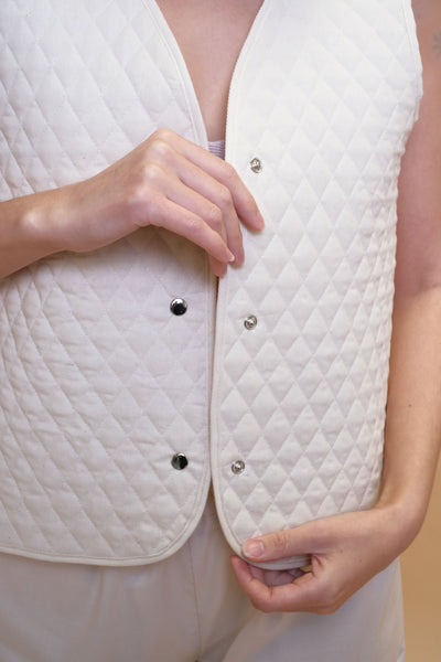 AYLA Quilted Cotton Vest