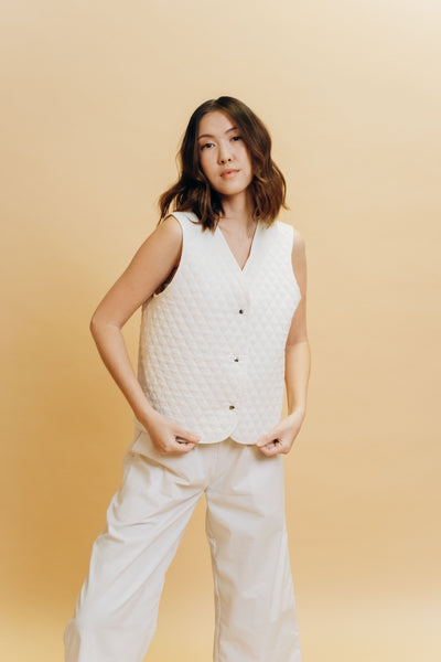 AYLA Quilted Cotton Vest