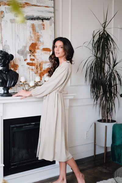 sandara, tencel dress, women midi dress, buttoned dress, classic dress, beige midi dress, black midi dress, sustainable dress, midi dress usa, minimalist dress, fall dress women, dress long sleeve, maternity dress, office dress, eco friendly dress