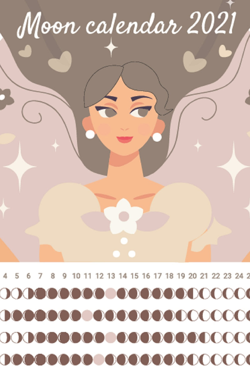 Moon Calendar 2021 PDF printable – SANDARA