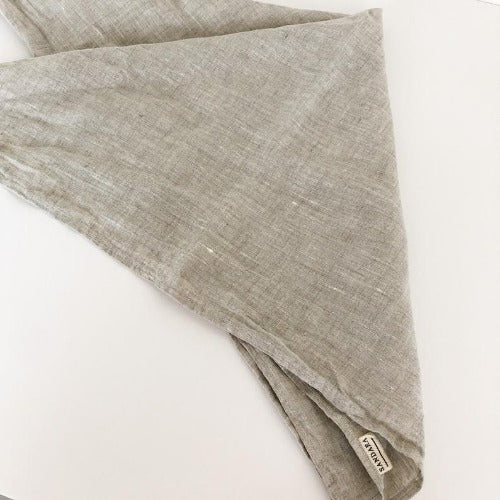 Nora, Linen bandana, linen headband, pure lightweight linen scarf, washed soft linen bandana, headscarf, neck warmer, Made in the USA