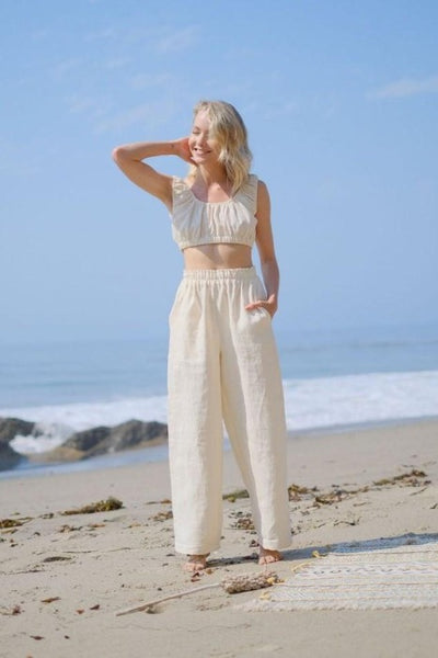 sandara, linen trousers, minimalist pants, linen pants usa, straight leg pants, black linen pants, workout pants women, lounging pants women, workout set women, breathable pants, straight boho pants, high waisted paants, navy blue linen trousers, sustainable pants, beach pants, summer pants, spring pants