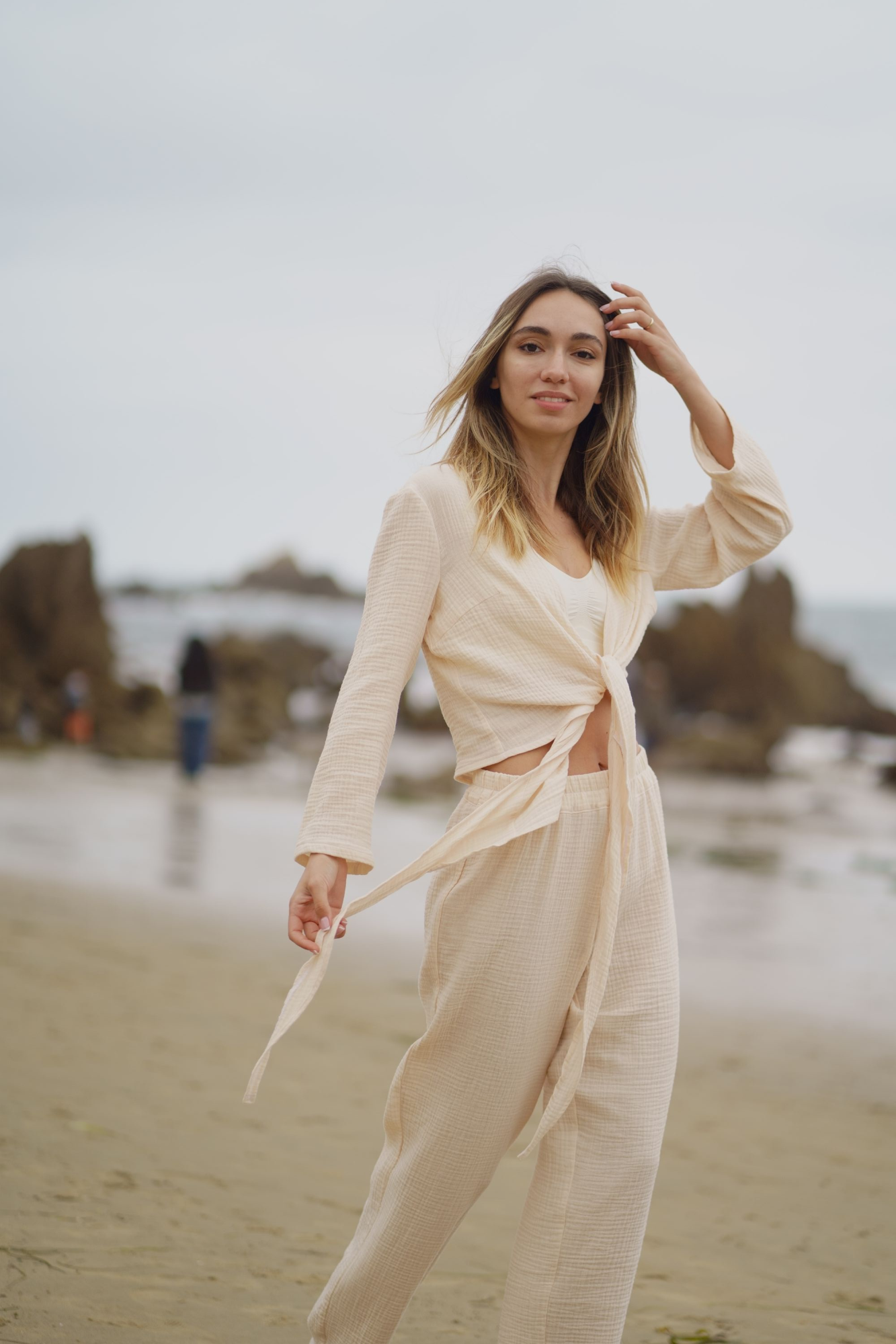 WENDY Muslin wrap top – SANDARA