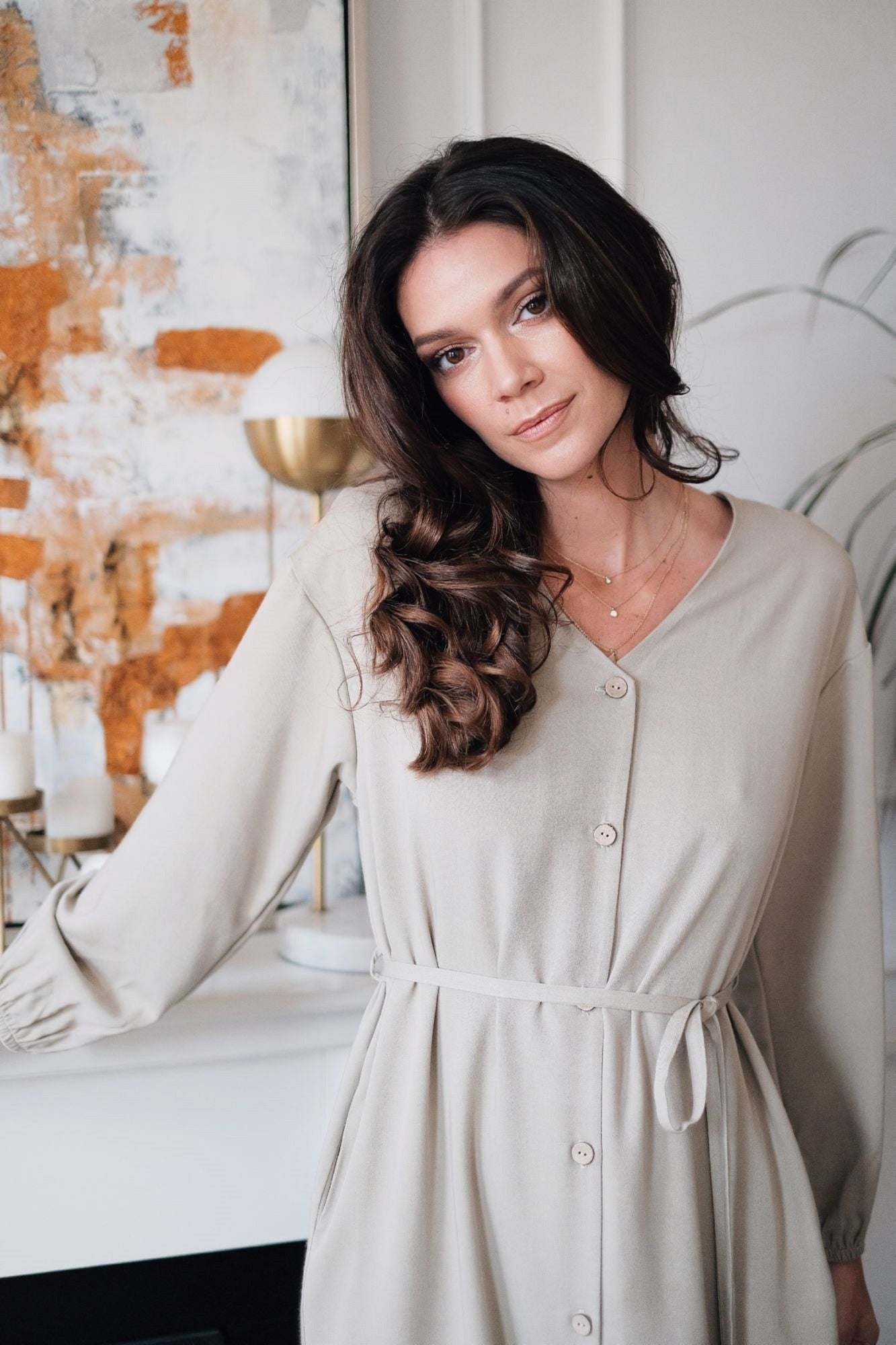 VERA Tencel classic straight midi dress – SANDARA